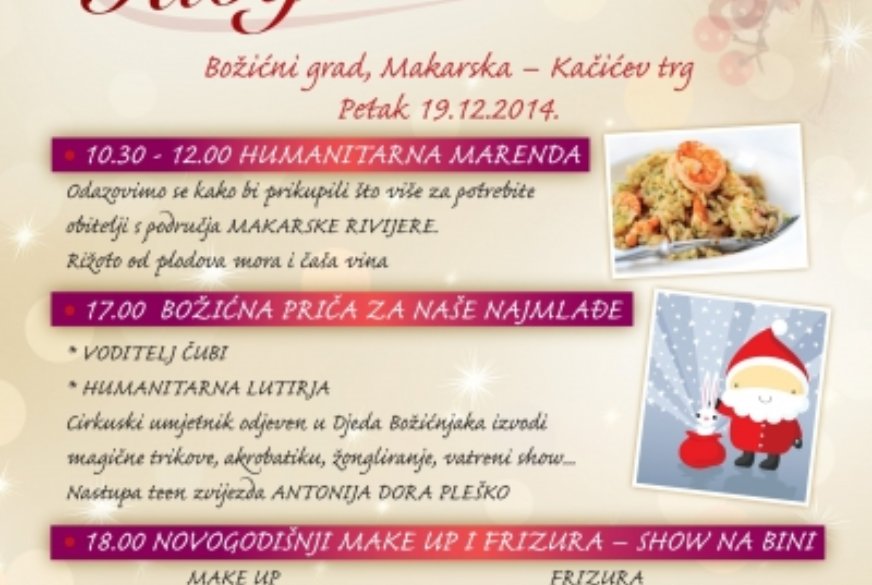 Naš član Apfel d.o.o. pripremio je pregršt događanja u petak u Božićnom gradu u Makarskoj