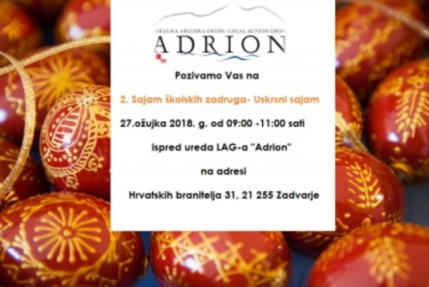 2. SAJAM ŠKOLSKIH ZADRUGA – USKRSNI SAJAM