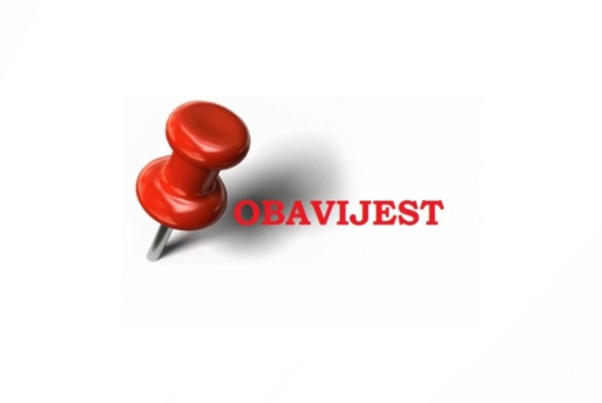 OBAVIJEST!