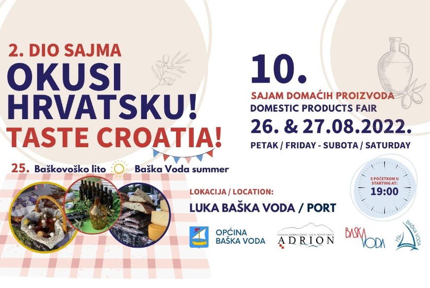 2. dio sajma “OKUSI HRVATSKU”