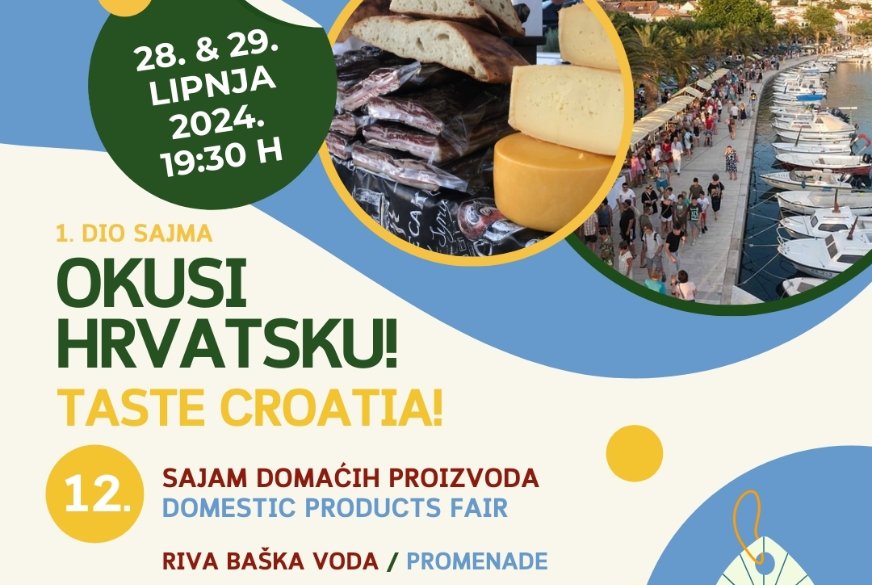 Otvorene prijave za 12.  sajam “OKUSI HRVATSKU”