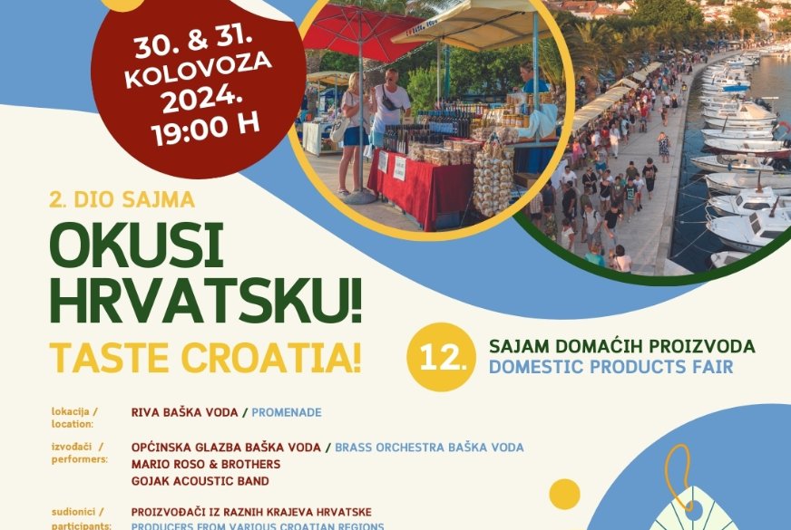 Otvorene prijave za drugi dio 12. sajma “OKUSI HRVATSKU”
